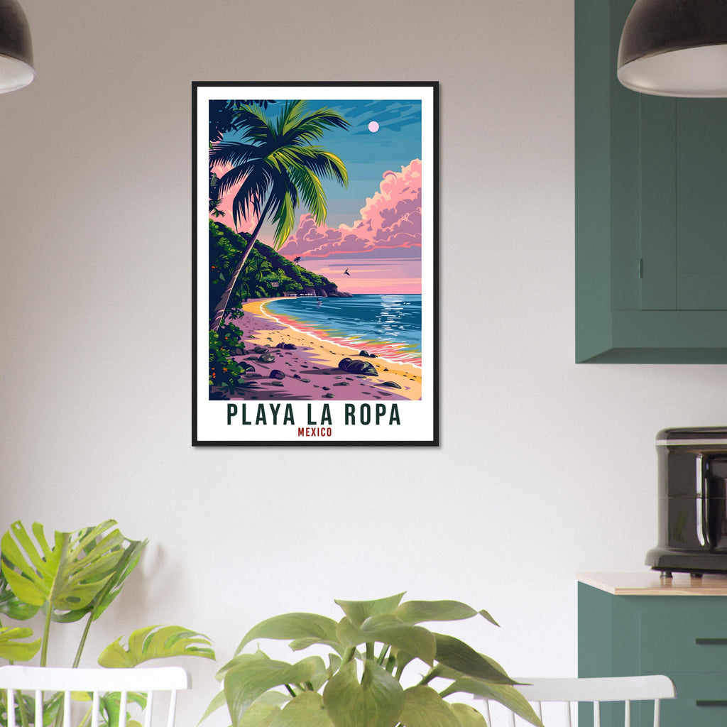 Playa La Ropa Mexico Travel Print Mexico Wall Art Wall Hanging Home Décor Playa La Ropa Gift Mexico Artwork Travel Art Mexican Travel Poster