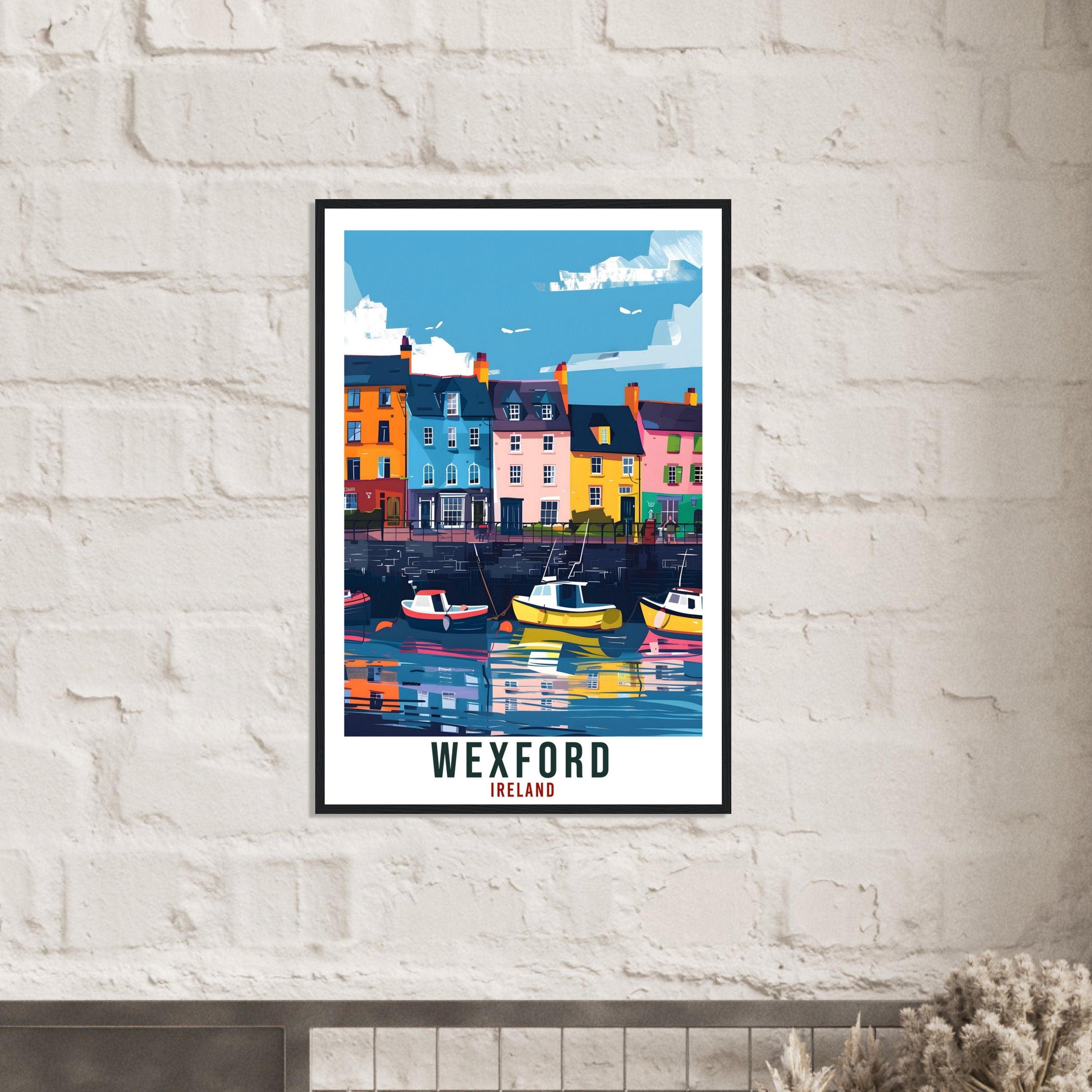 Wexford Travel Print Ireland Wall Art Wall Hanging Home Living Décor Wexford Gift Art Lovers Gift Irish Artwork Gift Ireland Travel Poster