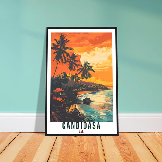 Candidasa Bali Travel Print Bali Wall Art Wall Hanging Home Décor Candidasa Gift Landmark Artwork Travel Indonesia Candidasa Travel Poster