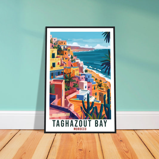 Taghazout Bay Morocco Travel Print Wall Art Wall Hanging Home Décor Taghazout Bay Gift Art Lovers Morocco Artwork Gift Print African Poster