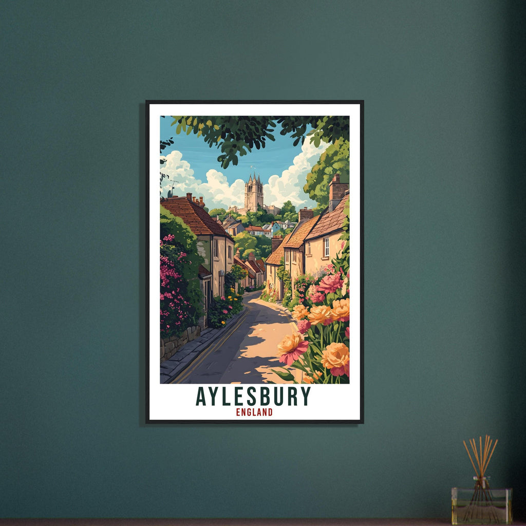 Aylesbury Travel Print England Home Decor Aylesbury Wall Art Gift Wall Hanging Art Lover Aylesbury England Republic Artwork Travel Poster UK
