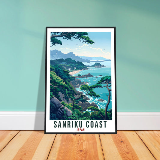 Sanriku Coast Travel Print Japan Home Decoration Wall Art Gift Wall Hanging Art Lover Japanese Artwork Japan Sanriku Coast Travel Poster