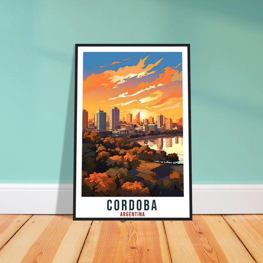 Cordoba Travel Print Wall Art Cordoba Argentina City Landscape Artwork Cordoba Art Gifts Cordoba Travel Poster Argentinian Art Lovers Gift