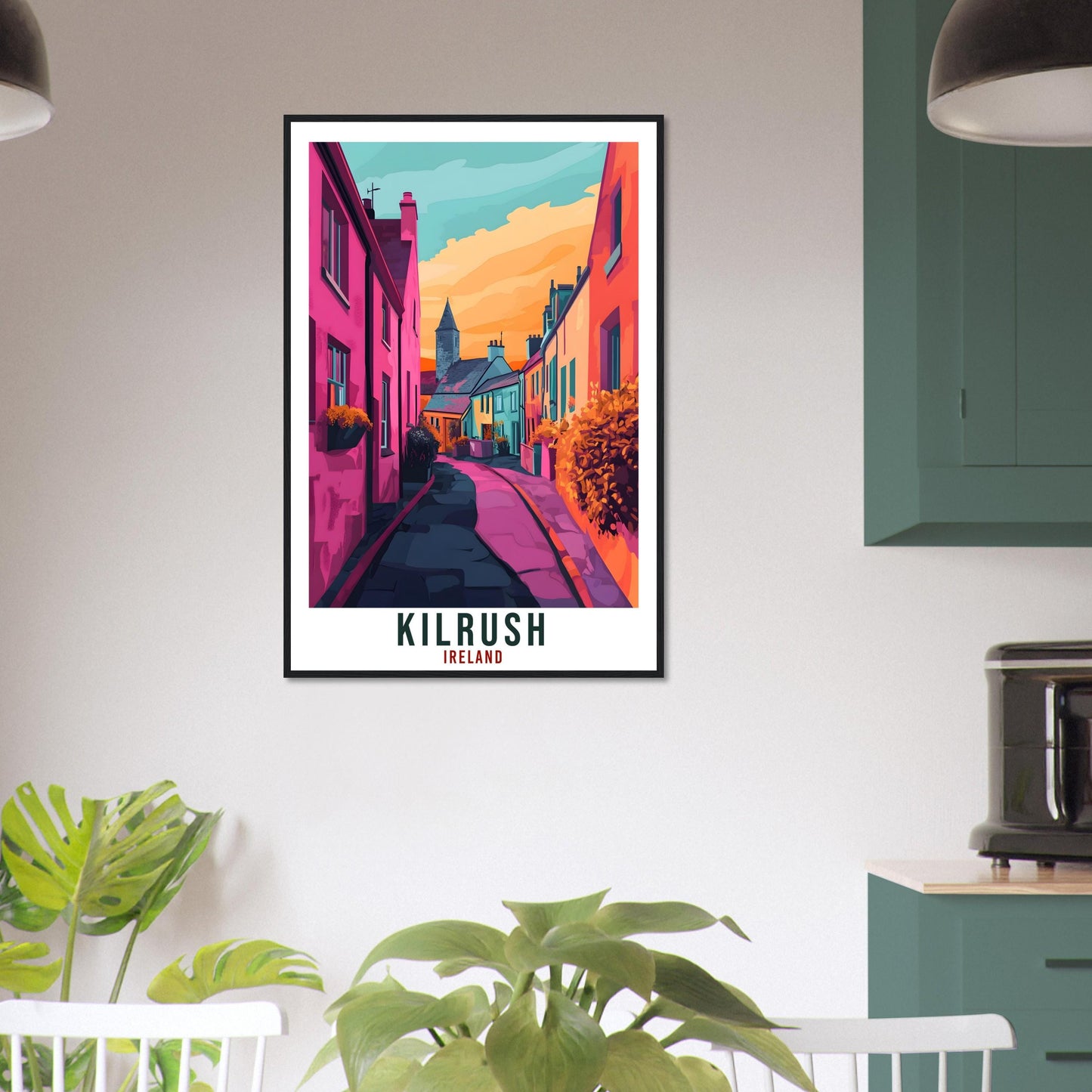 Kilrush Travel Print Ireland Home Decor Kilrush Wall Art Wall Hanging Art Lover Irish Artwork Travel Poster Kilrush Clare Ireland Travel Art