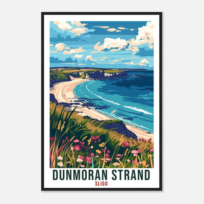 Dunmoran Strand Travel Print Ireland Wall Art Wall Hanging Décor Dunmoran Strand Sligo Art Lovers Irish Artwork Gift Ireland Travel Poster