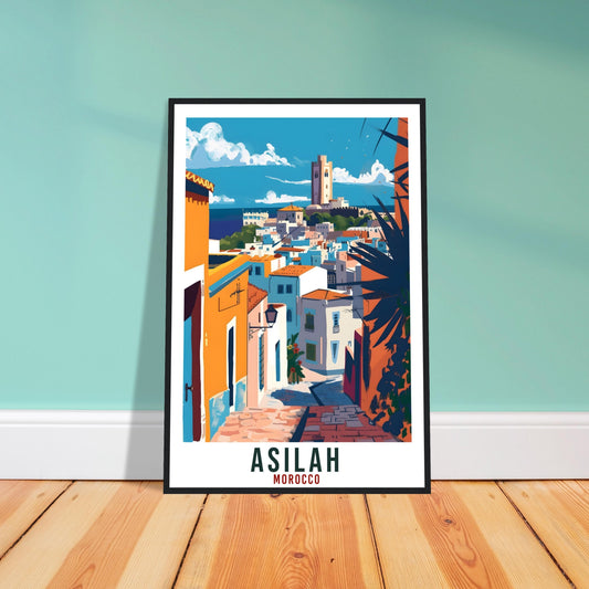 Asilah Morocco Travel Print Asilah Wall Art Wall Hanging Home Décor Asilah Gift Art Lovers Morocco Artwork Gift Print Africa Landmark Poster