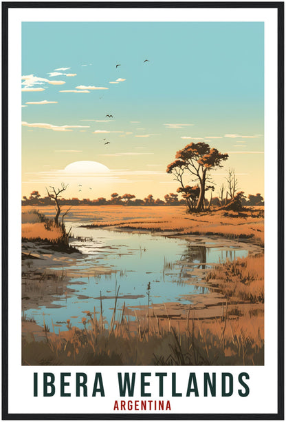 Ibera Wetlands Travel Print Wall Art Ibera Argentina Landscape Artwork Ibera Art Gift Ibera Wetland Travel Poster Argentinian Art Lover Gift