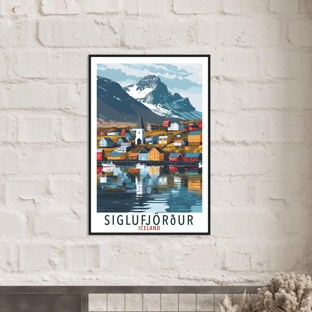 Siglufjördur Iceland Travel Print Wall Art Wall Hanging Home Décor Siglufjördur Gift Travel Art Iceland Artwork City Landscape Travel Poster