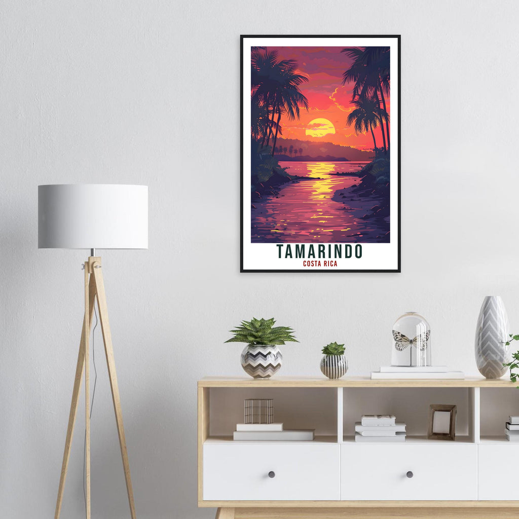 Tamarindo Costa Rica Travel Print Wall Art Wall Hanging Home Décor Tamarindo Gift Landmark Artwork Travel Art Costa Rica City Travel Poster