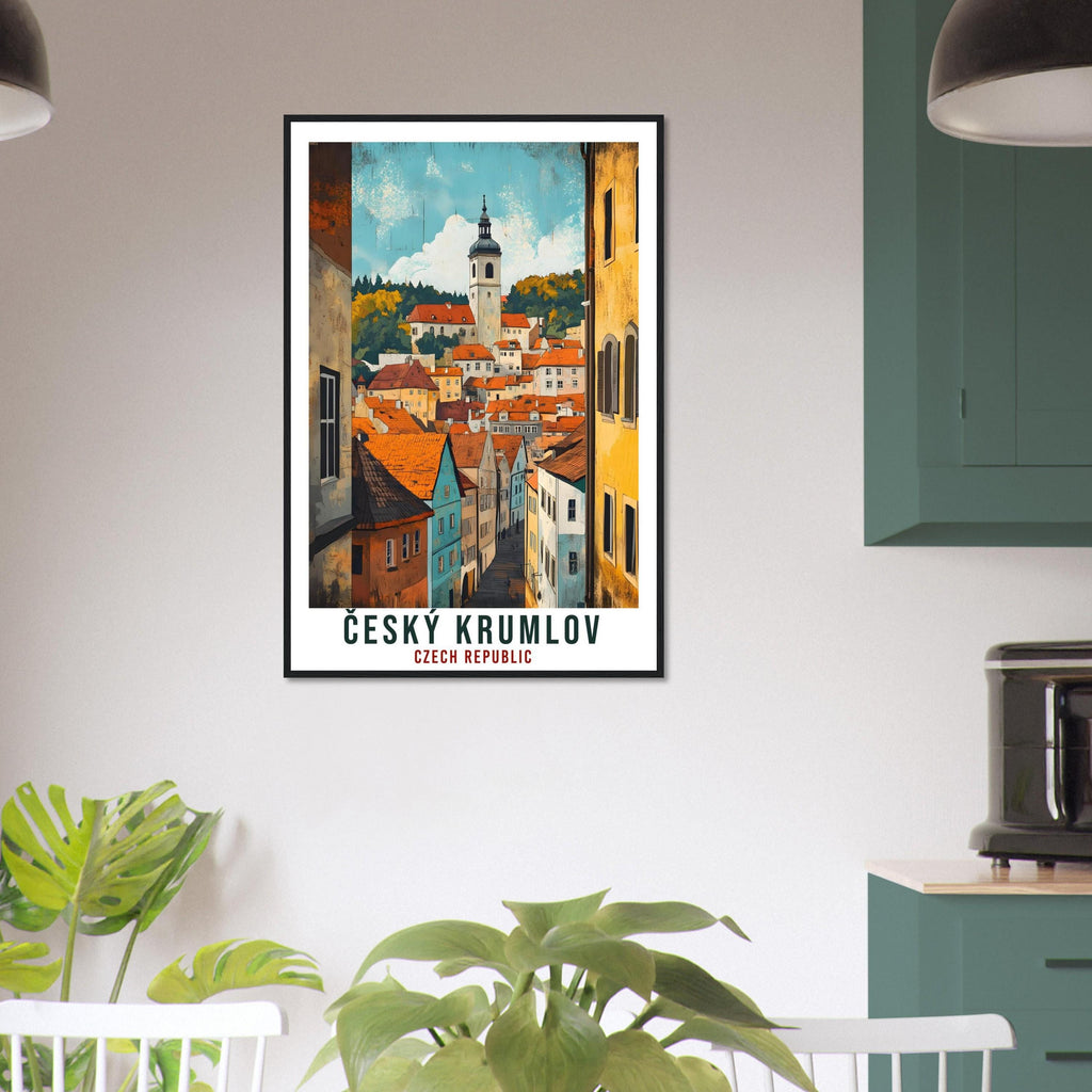 Český Krumlov Travel Print Czech Republic Home Decor Wall Art Gift Wall Hanging Art Lover Český Krumlov Czechia Artwork Travel Poster Art