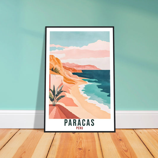 Paracas Travel Print Peru Home Decor Paracas Wall Art Gift Wall Hanging Art Lover Paracas Peruvian Artwork Travel Poster Paracas Travel Art