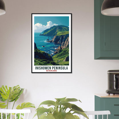 Inishowen Peninsula Travel Print Ireland Home Decoration Wall Art Gift Wall Hanging Art Lover Irish Artwork Ireland Inishowen Travel Poster