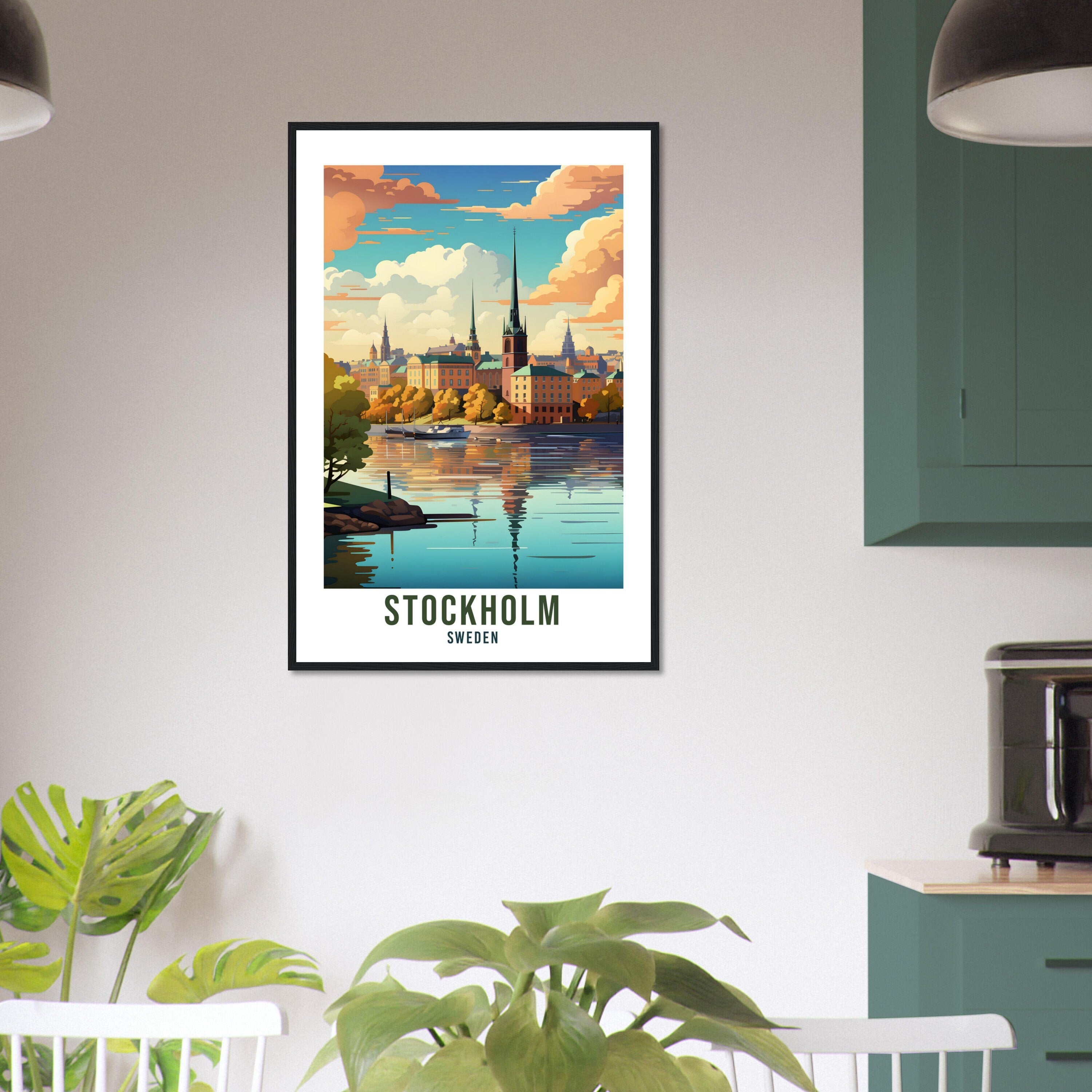 Stockholm Travel Print Wall Art Sweden Wall Hanging Home Décor Stockholm Gift Art Lovers Sweden Art Lover Gift Stockholm City Travel Print