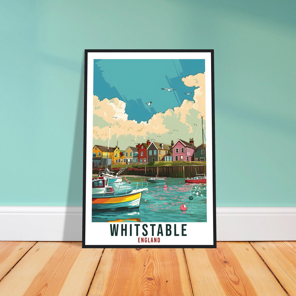 Whitstable Travel Print Wall Art Wall Hanging Home Living Décor Whitstable Gift Art Lovers Gift UK Artwork Gift Print England Travel Poster