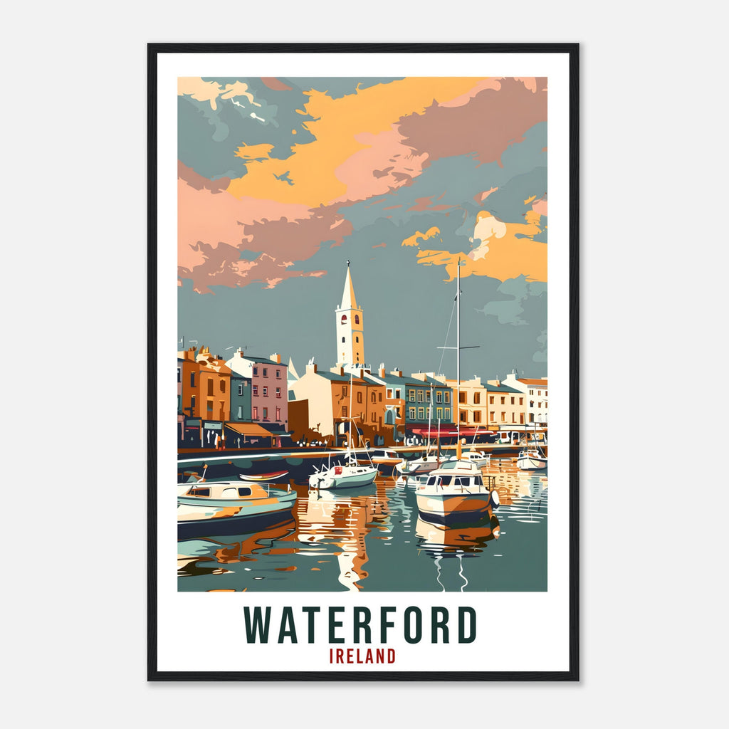 Waterford Travel Print Ireland Wall Art Wall Hanging Home Décor Waterford Gift Art Lovers Gift Irish Artwork Gift Ireland Travel Poster