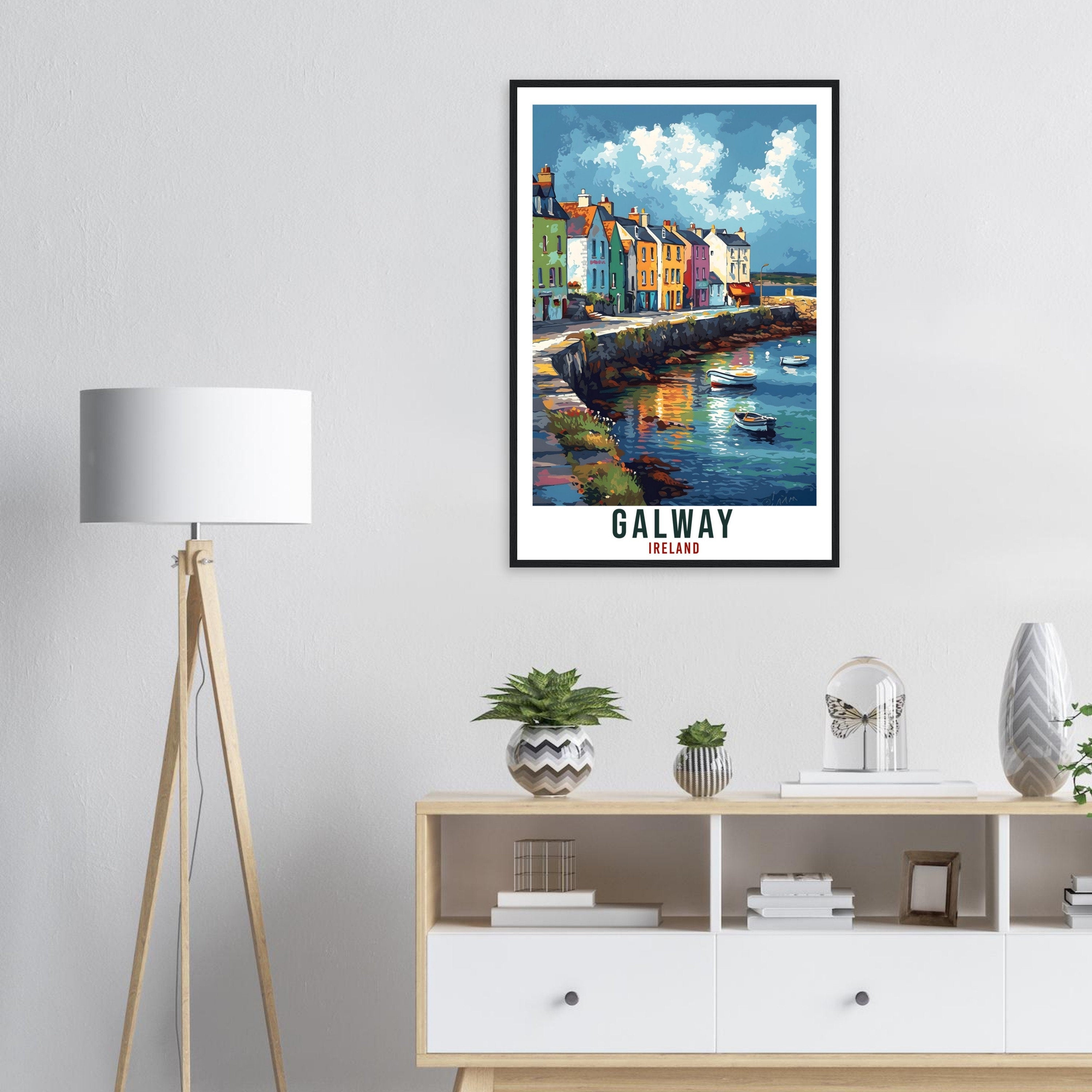 Galway Travel Print Ireland Home Decoration Irish City Wall Art Gift Wall Hanging Art Lover Irish Artwork Ireland Galway Travel Poster