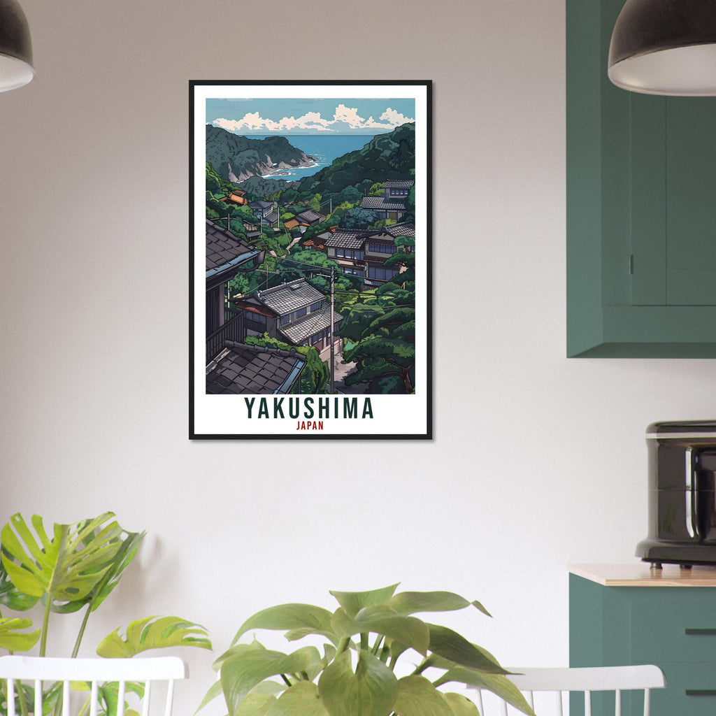 Yakushima Travel Print Japan Home Decoration Yakushima Wall Art Gift Wall Hanging Art Lover Japanese Artwork Japan Yakushima Travel Poster