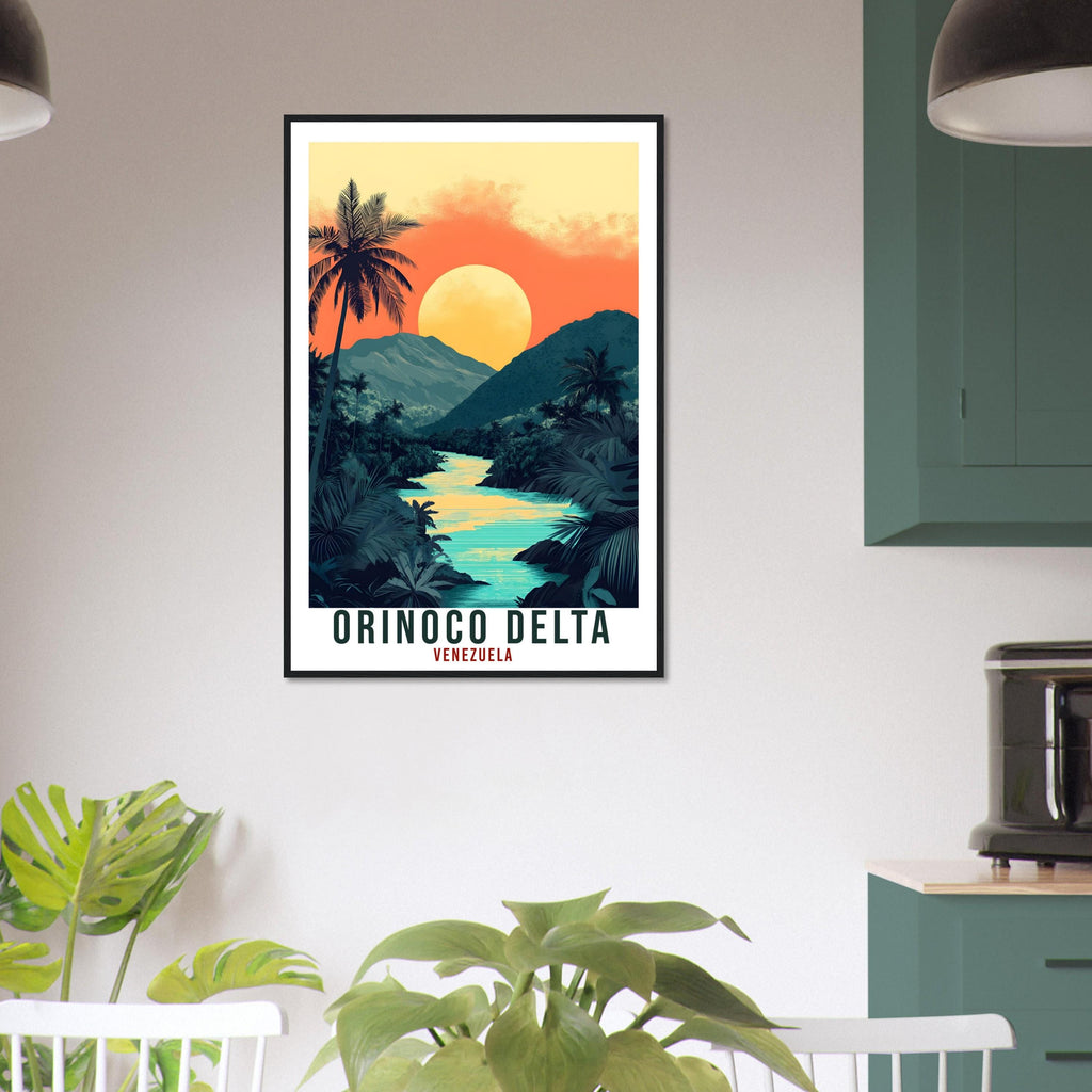 Orinoco Delta Travel Print Venezuela Decor Wall Art Gift Wall Hanging Art Lover Orinoco Delta Venezuelan Artwork Travel Poster Travel Art