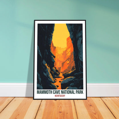 Mammoth Cave National Park Kentucky USA Travel Print Wall Art Wall Hanging Home Décor Mammoth Cave Gift Travel Art USA Artwork Travel Poster