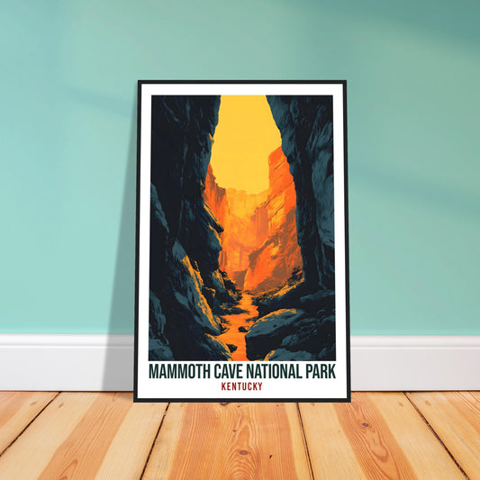 Mammoth Cave National Park Kentucky USA Travel Print Wall Art Wall Hanging Home Décor Mammoth Cave Gift Travel Art USA Artwork Travel Poster