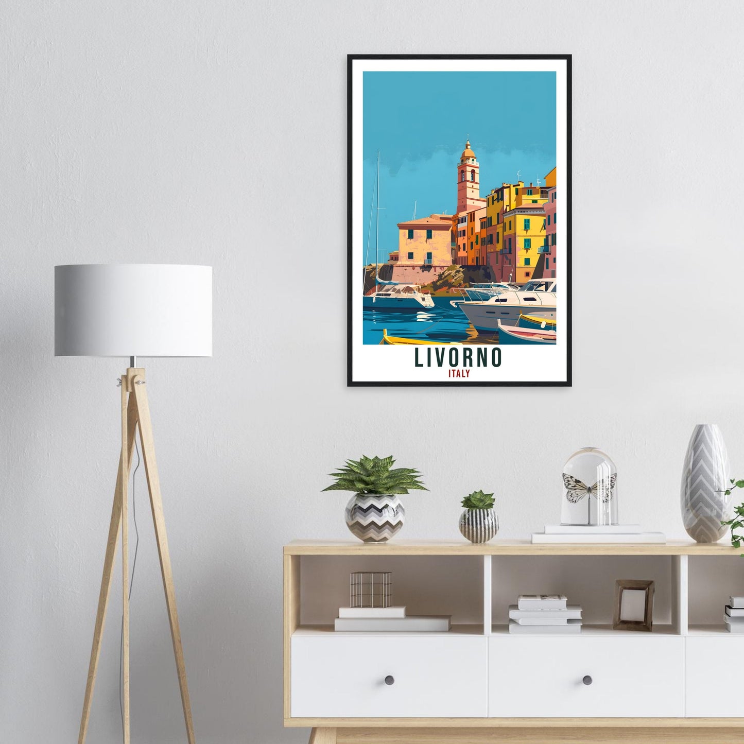 Livorno Travel Print Italy Wall Art Wall Hanging Home Living Décor Livorno Gift Art Lovers Gift Italy Artwork Gift Italian Travel Poster