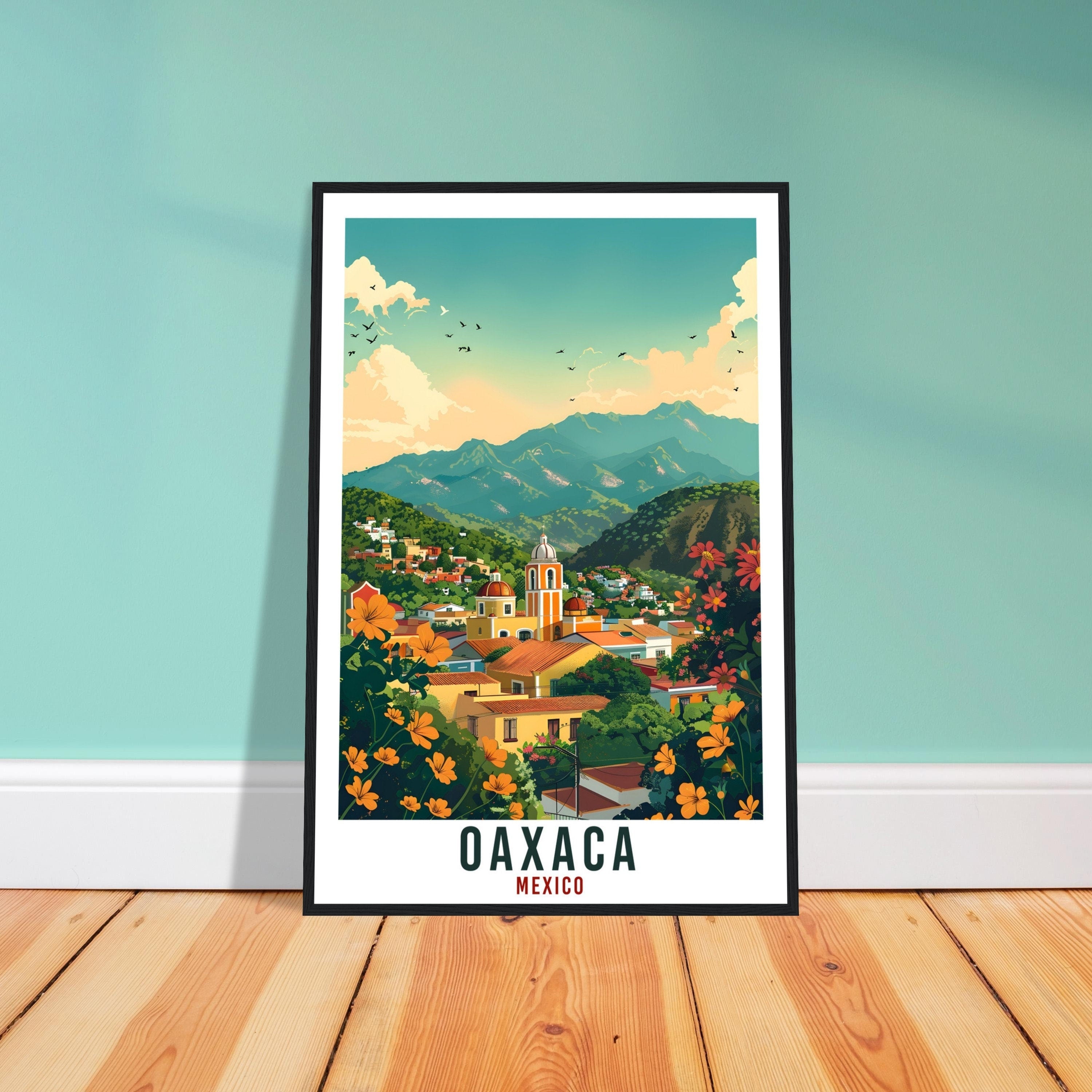 Oaxaca Mexico Travel Print Mexico Wall Art Wall Hanging Home Décor Oaxaca Gift Mexico Landmark Artwork Gift South America Travel Poster