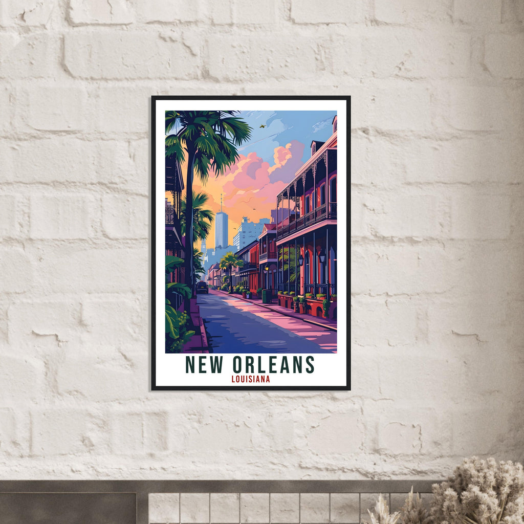 New Orleans Travel Print Louisiana Home Decoration USA City Wall Art Gift Wall Hanging Art Lover Louisiana Artwork New Orleans Travel Poster