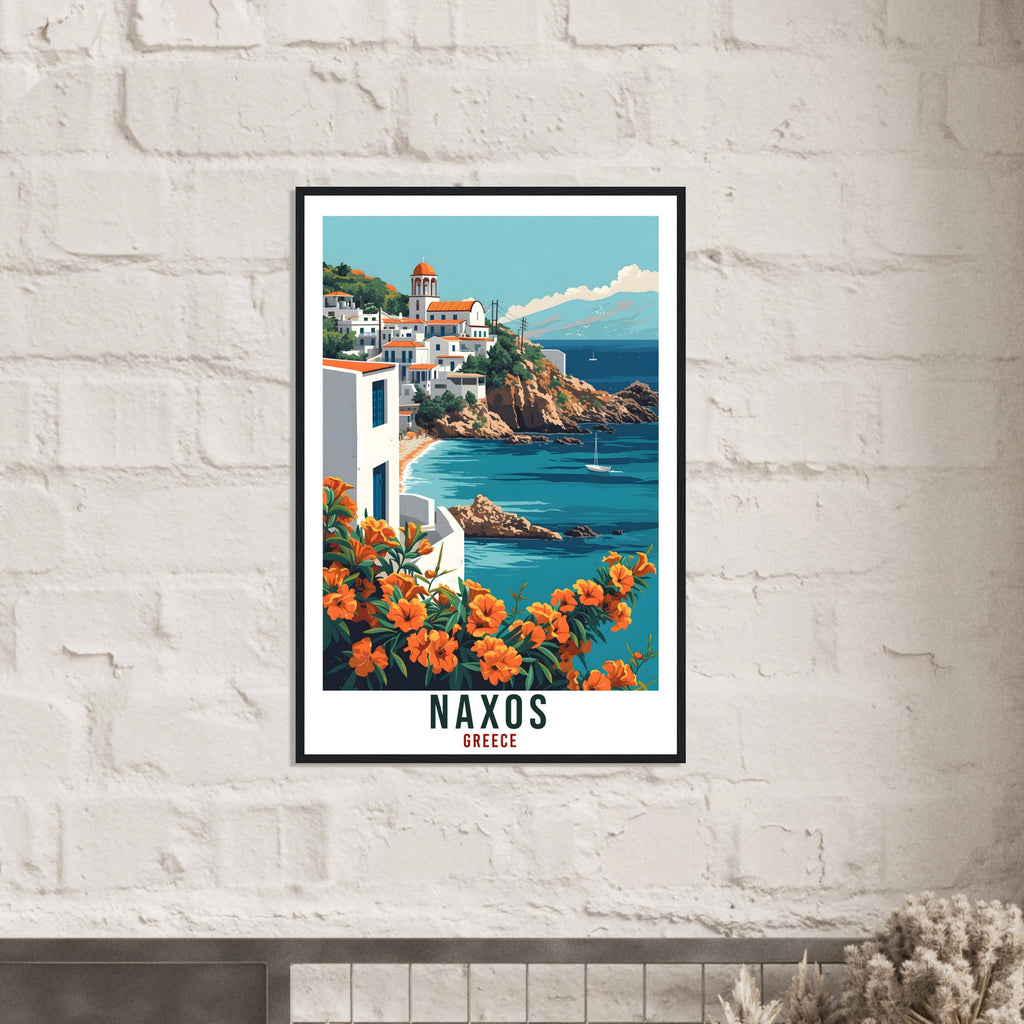 Naxos Gift Travel Print Greece Home Decoration Naxos Greek City Wall Art Gift Wall Hanging Art Lover Greece Artwork Naxos Travel Poster
