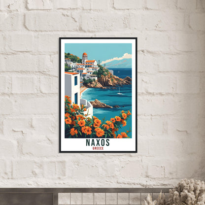 Naxos Gift Travel Print Greece Home Decoration Naxos Greek City Wall Art Gift Wall Hanging Art Lover Greece Artwork Naxos Travel Poster