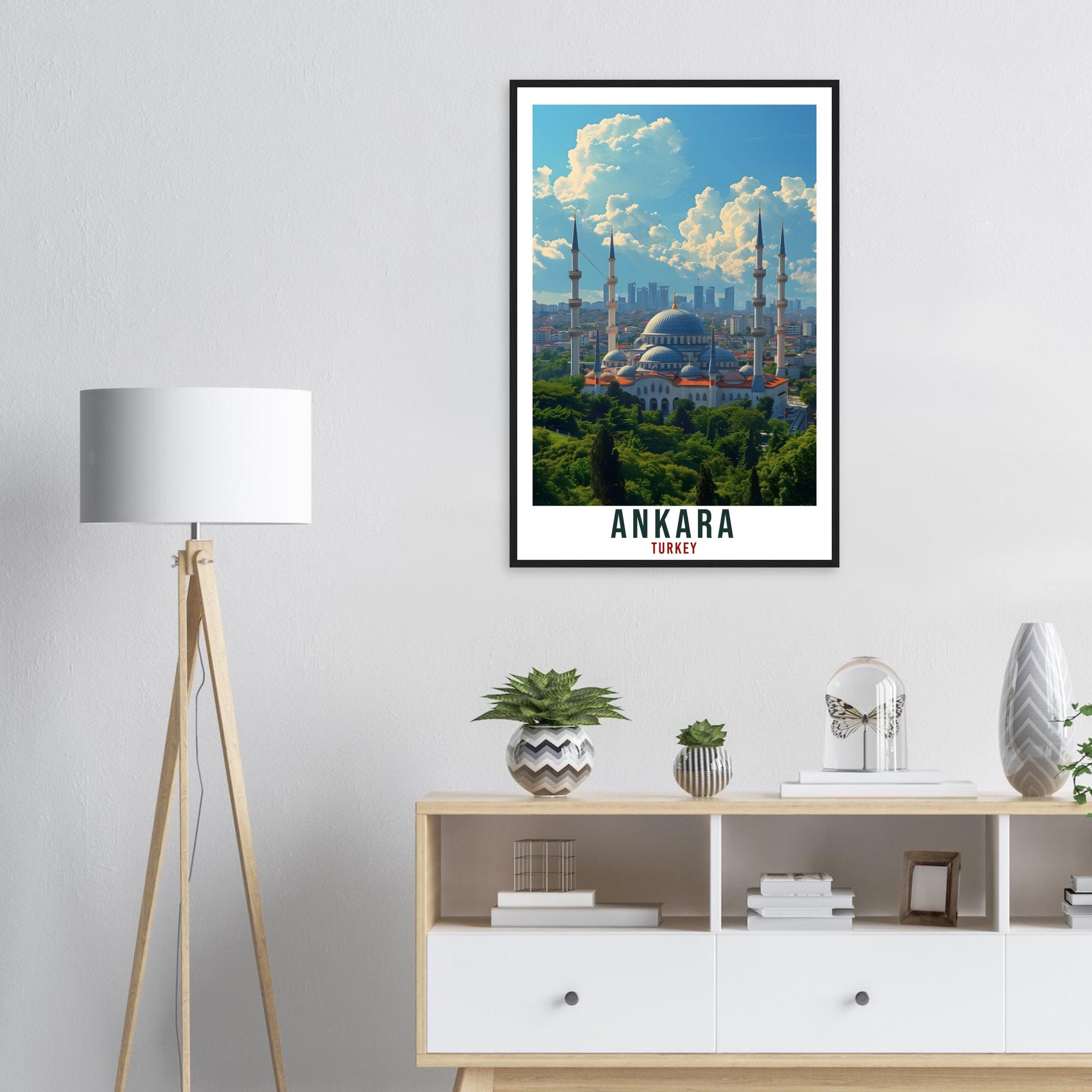 Ankara Gift Travel Poster Turkey Home Decoration Ankara Turkish City Wall Art Gift Wall Hanging Art Lover Turkey Artwork Ankara Travel Print