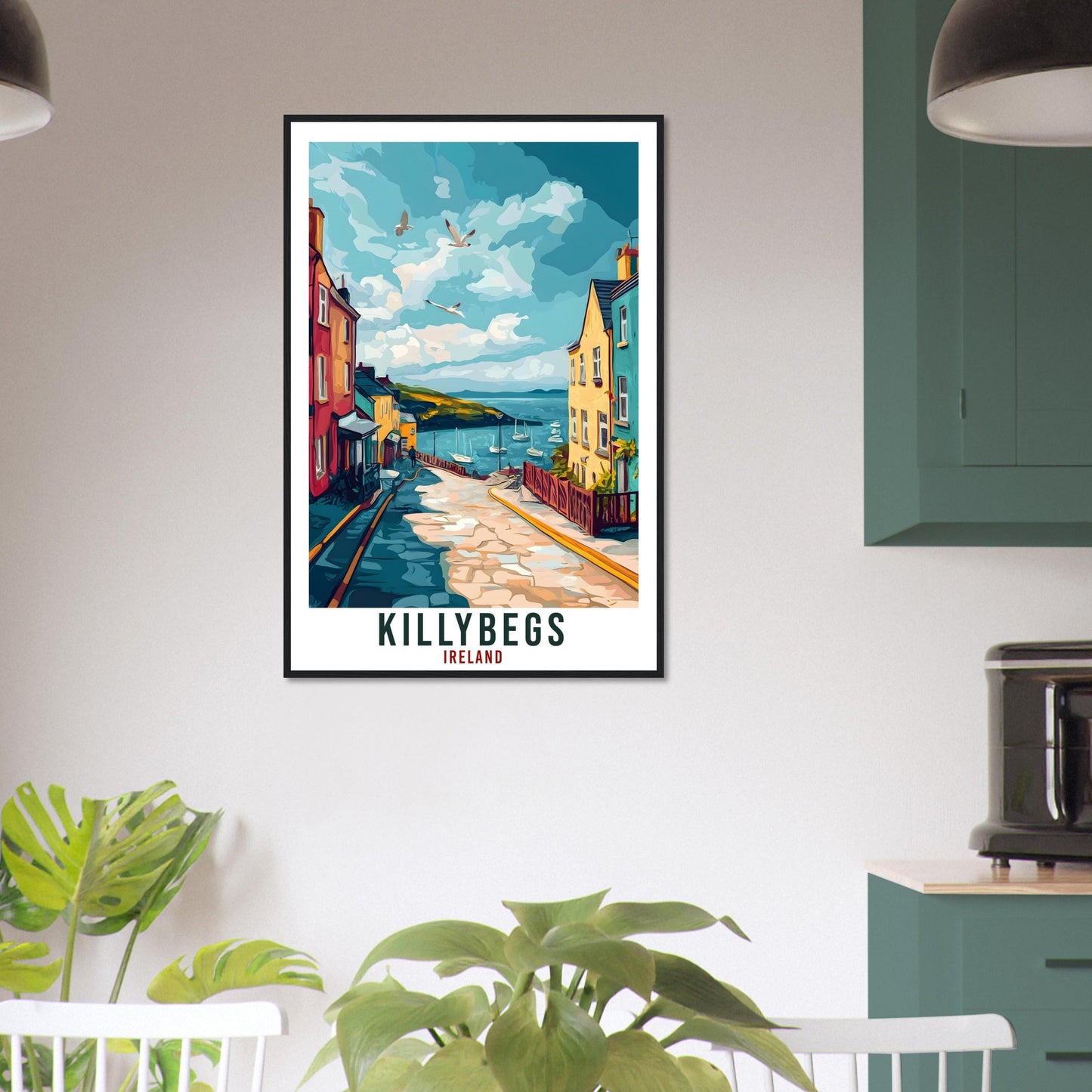 Killybegs Travel Print Ireland Home Decor Killybegs Wall Art Gift Wall Hanging Art Lover Killybegs Artwork Travel Poster Ireland Travel Art