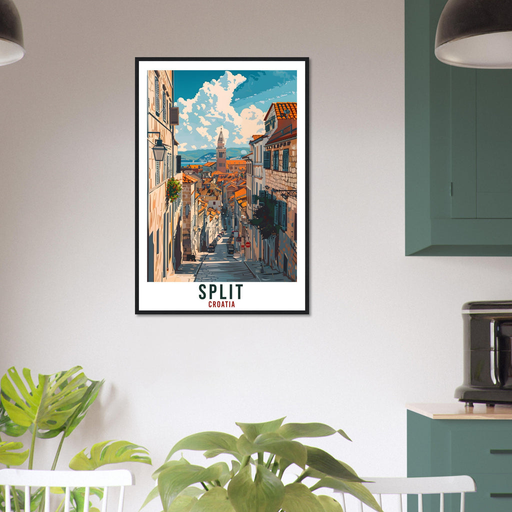 Split Travel Print Croatia Wall Art Wall Hanging Home Décor Split Gift Croatian Landmark Artwork Gift Split Croatia Holiday Travel Poster