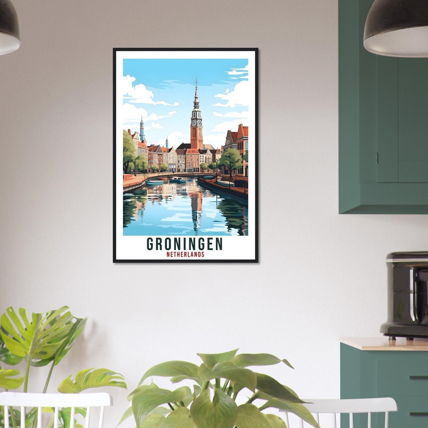 Groningen Travel Print Holland Wall Art Wall Hanging Home Décor Groningen Gift Art Lovers Dutch Artwork Gift The Netherlands Travel Poster