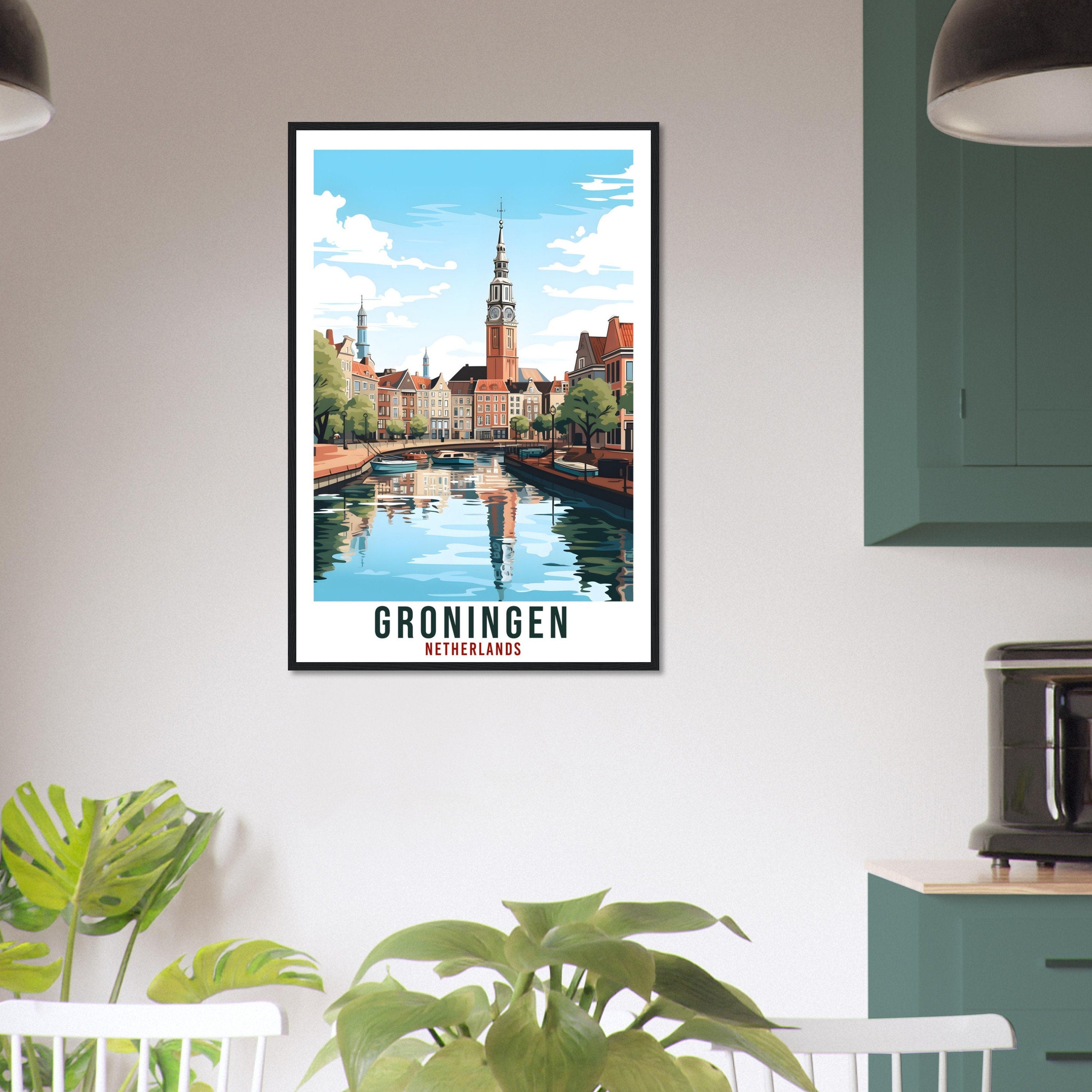 Groningen Travel Print Holland Wall Art Wall Hanging Home Décor Groningen Gift Art Lovers Dutch Artwork Gift The Netherlands Travel Poster