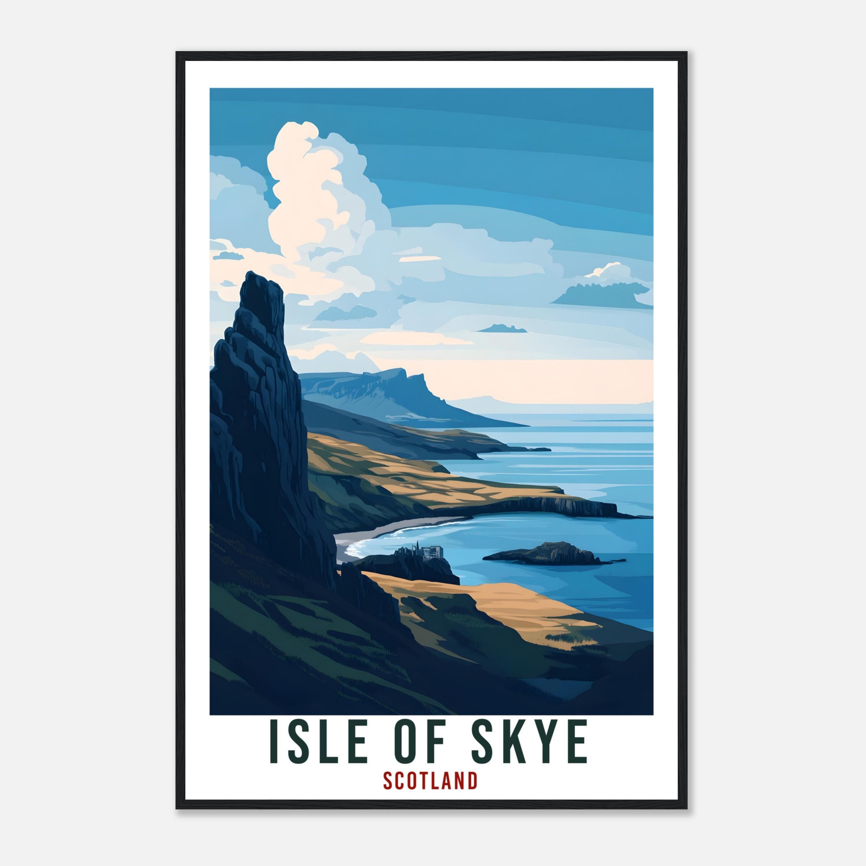 Isle Of Skye Travel Print Scotland Home Decor Isle Of Skye Wall Art Wall Hanging Art Lover Scotland Artwork Travel Poster Isle Of Skye Art