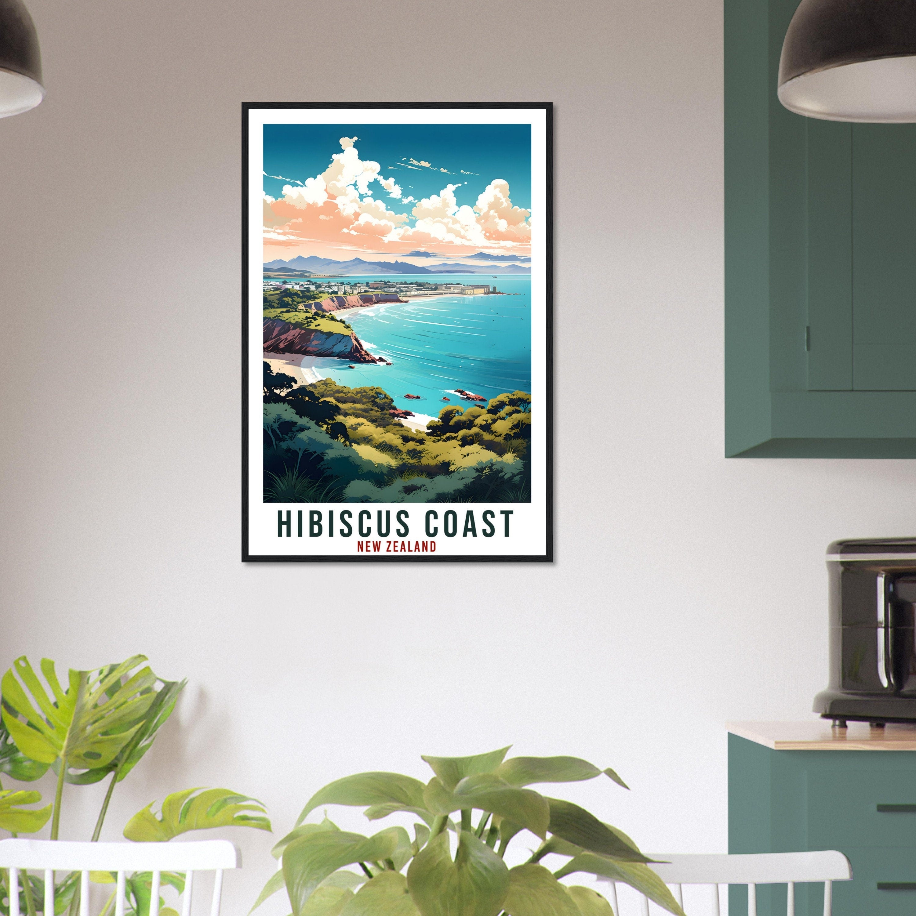 Hibiscus Coast Travel Print Wall Art Hibiscus Coast New Zealand Artwork Art Gifts Hibiscus Coast Travel Poster New Zealand Art Lovers Gift