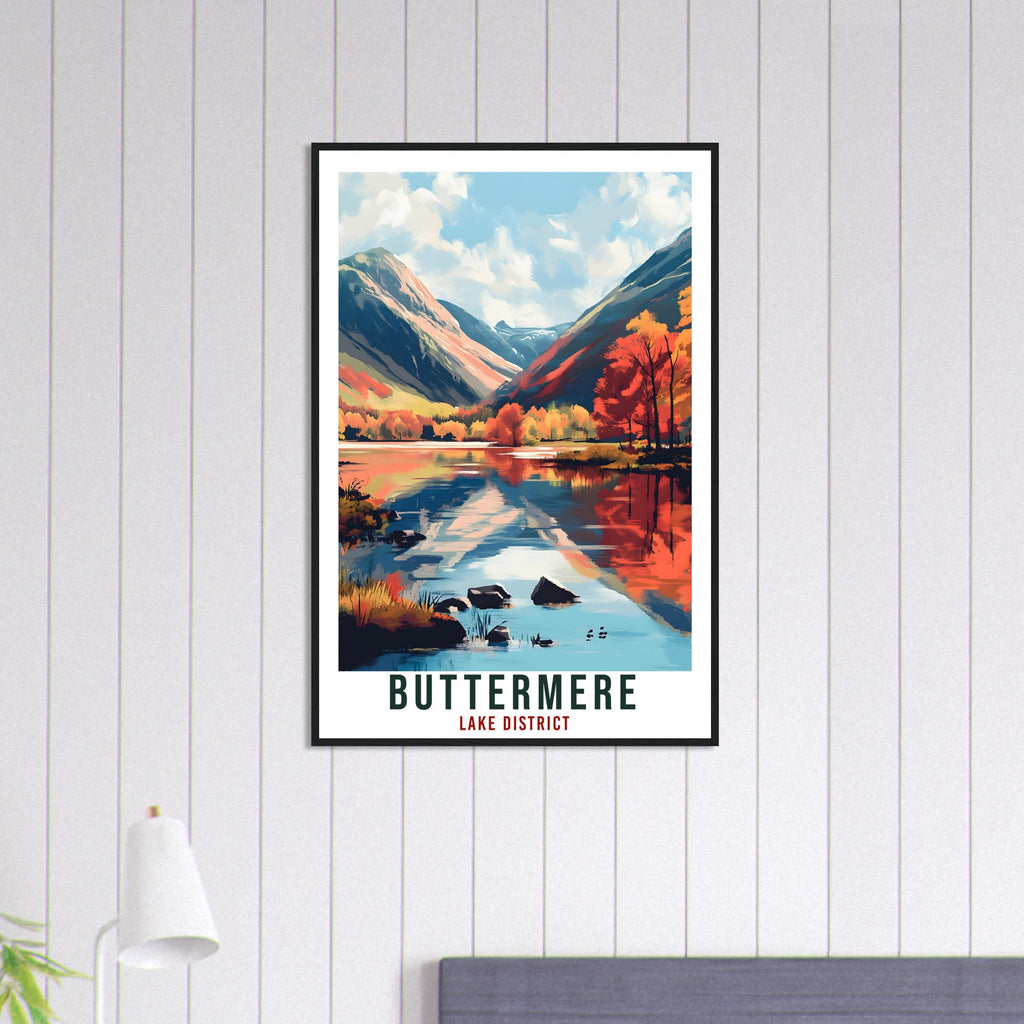 Buttermere Travel Print Lake District Decor Buttermere Wall Art Wall Hanging Art Lover Lake District Artwork Travel Poster Cumbria Travel
