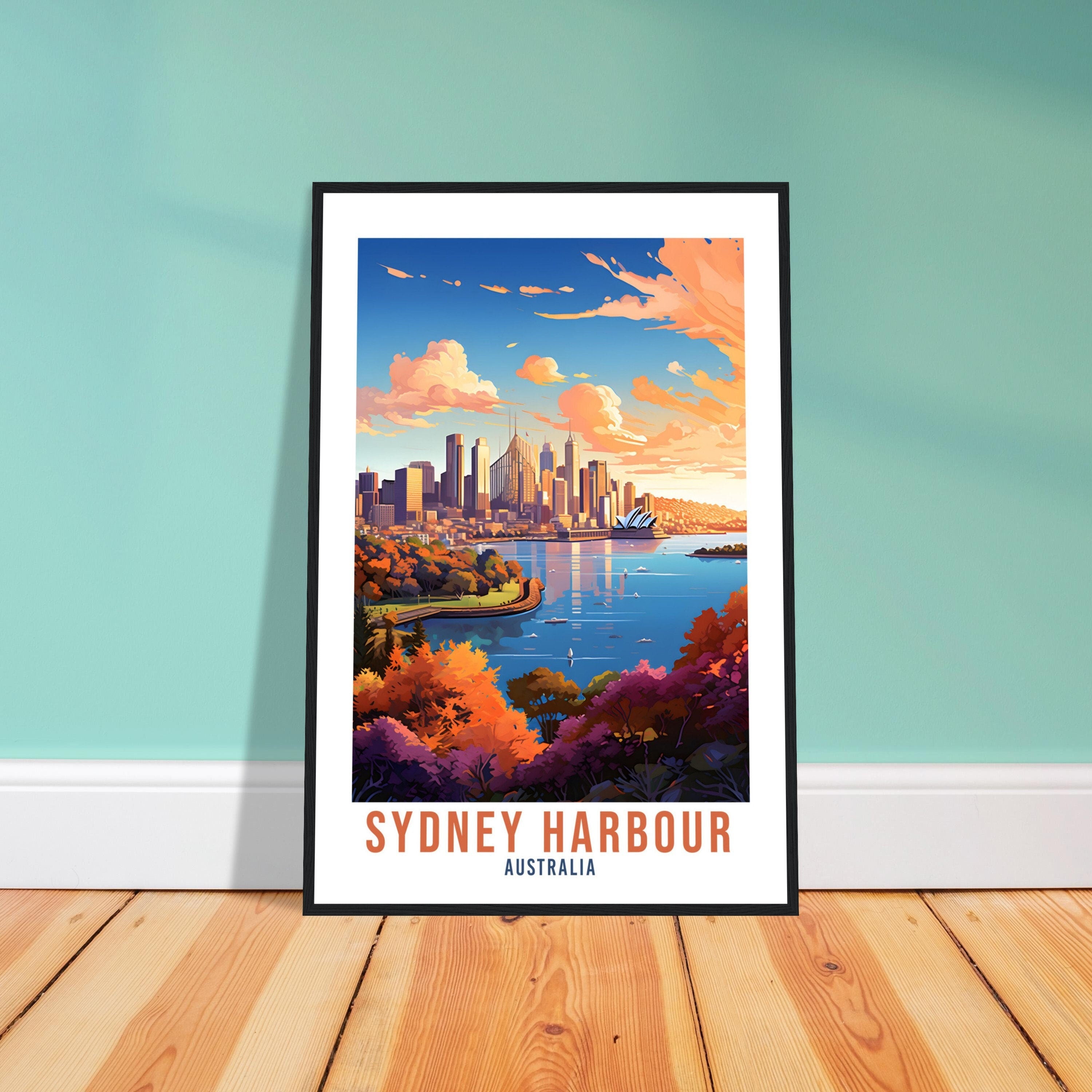 Sydney Travel Print Wall Art Sydney Australia Wall Hanging Home Décor Sydney Gift Art Lovers Australian Art Lover Gift Sydney Travel Poster