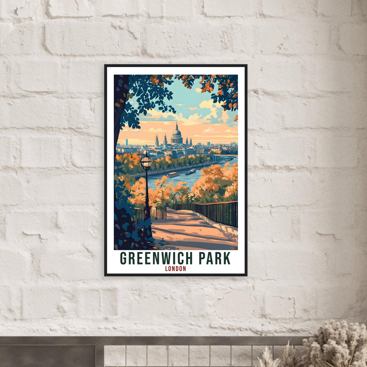 Greenwich Park London Travel Print England Home Decor London Wall Art Gift Wall Hanging Art Lover Greenwich Park England Artwork Poster UK