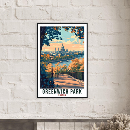 Greenwich Park London Travel Print England Home Decor London Wall Art Gift Wall Hanging Art Lover Greenwich Park England Artwork Poster UK
