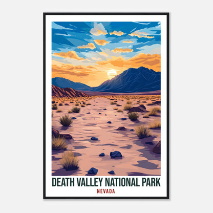 Death Valley National Park Nevada USA Travel Print Wall Art Wall Hanging Home Décor Death Valley Gift Travel Art USA Artwork Travel Poster