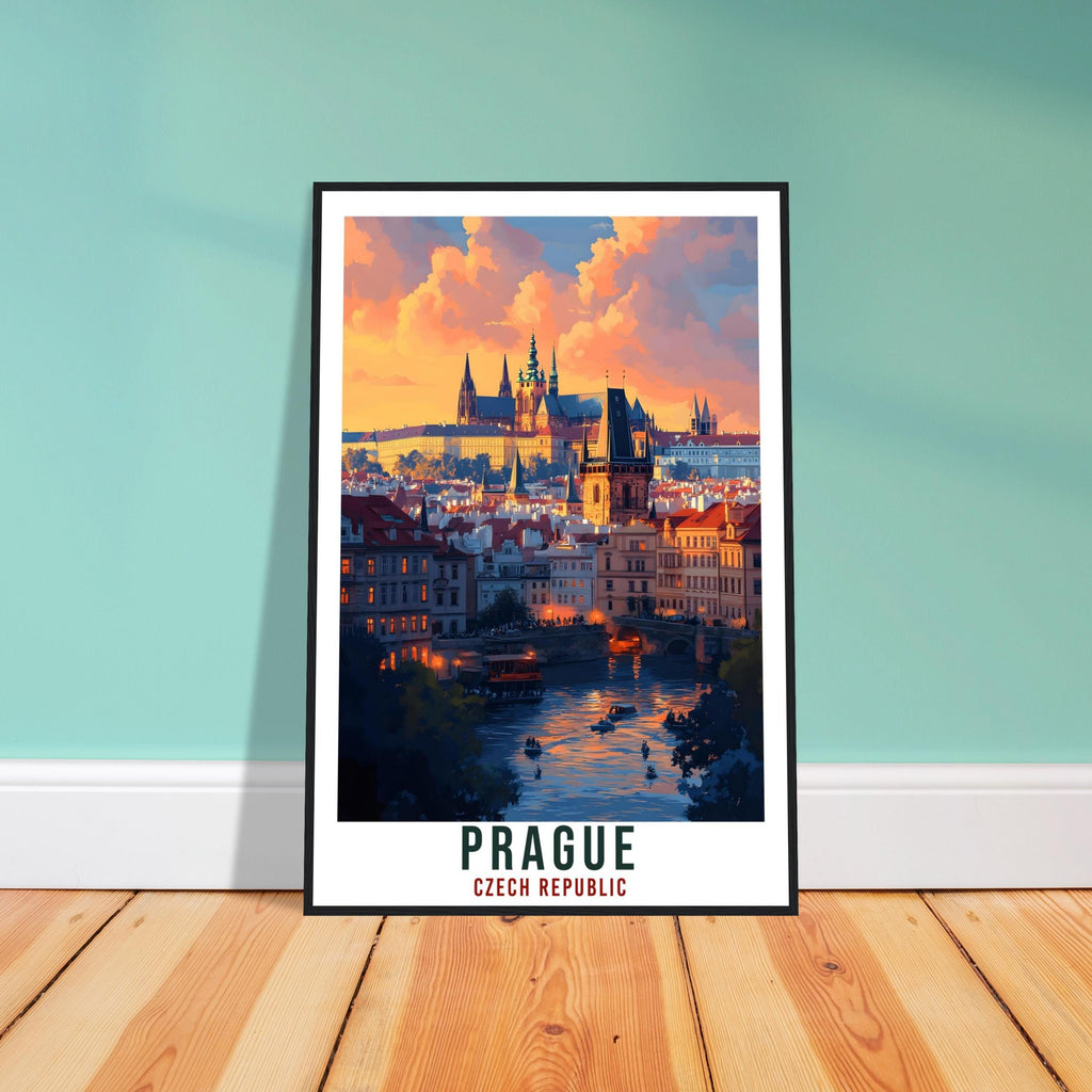 Prague Travel Print Czechia Home Decor Prague Wall Art Gift Wall Hanging Art Lover Prague Czech Republic Artwork Travel Poster Travel Art