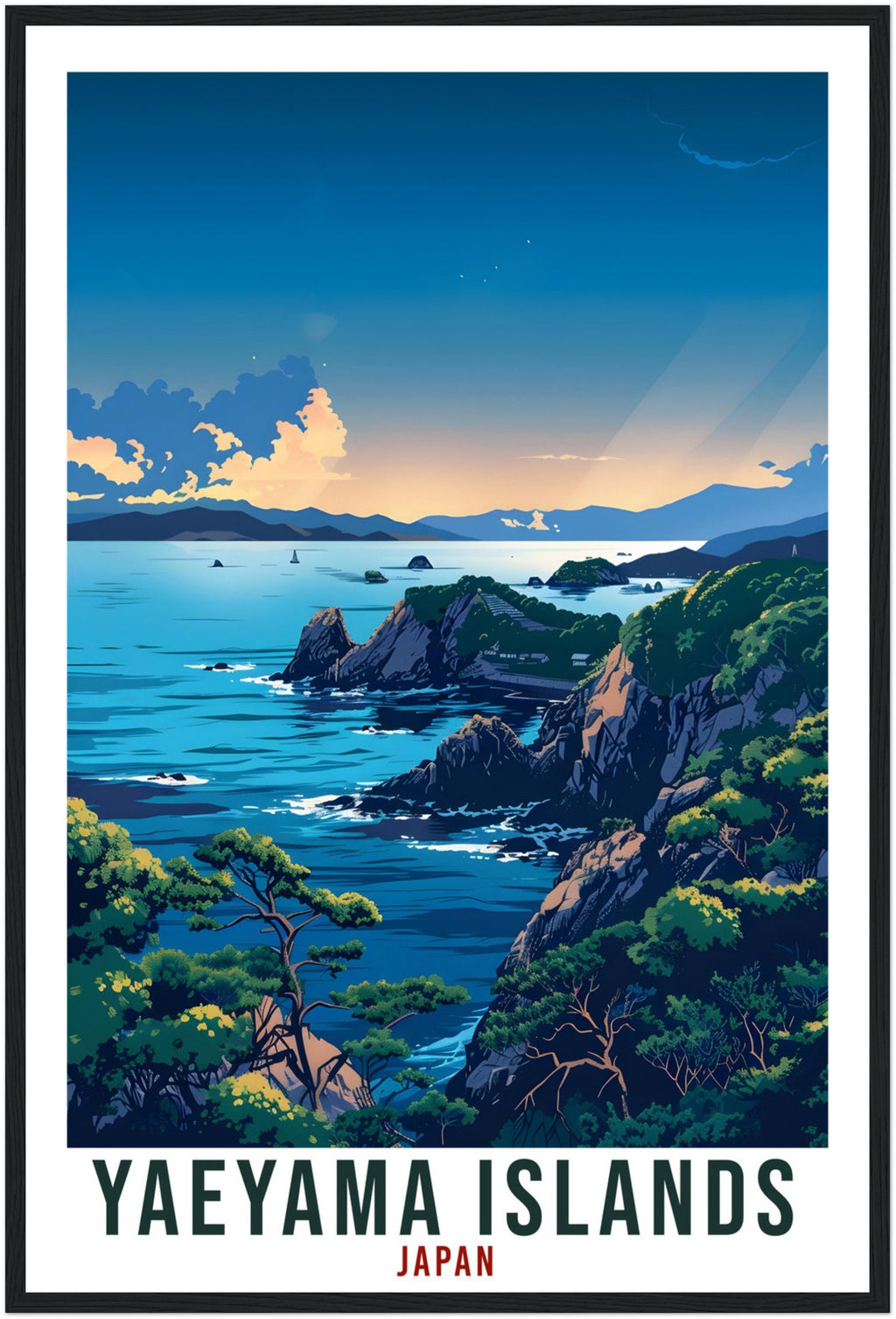 Yaeyama Islands Travel Print Japan Home Decoration Wall Art Gift Wall Hanging Art Lover Japanese Artwork Japan Yaeyama Islands Travel Poster
