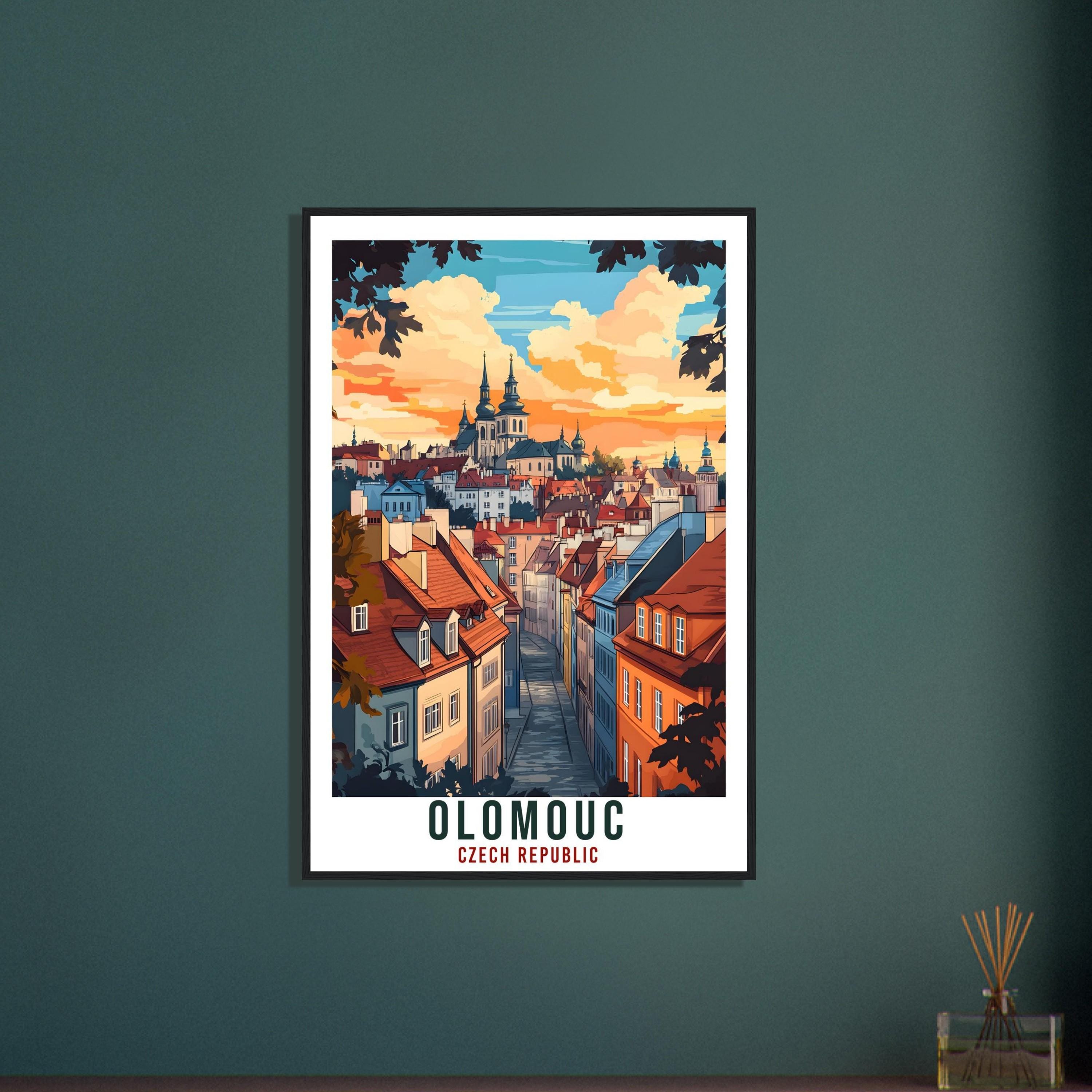 Olomouc Travel Print Czechia Home Decor Olomouc Wall Art Gift Wall Hanging Art Lover Olomouc Czech Republic Artwork Travel Poster Travel Art