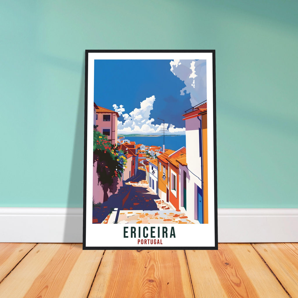 Ericeira Travel Print Portugal Wall Art Wall Hanging Home Décor Ericeira Gift Portugal Landmark Artwork Gift Portugal Holiday Travel Poster