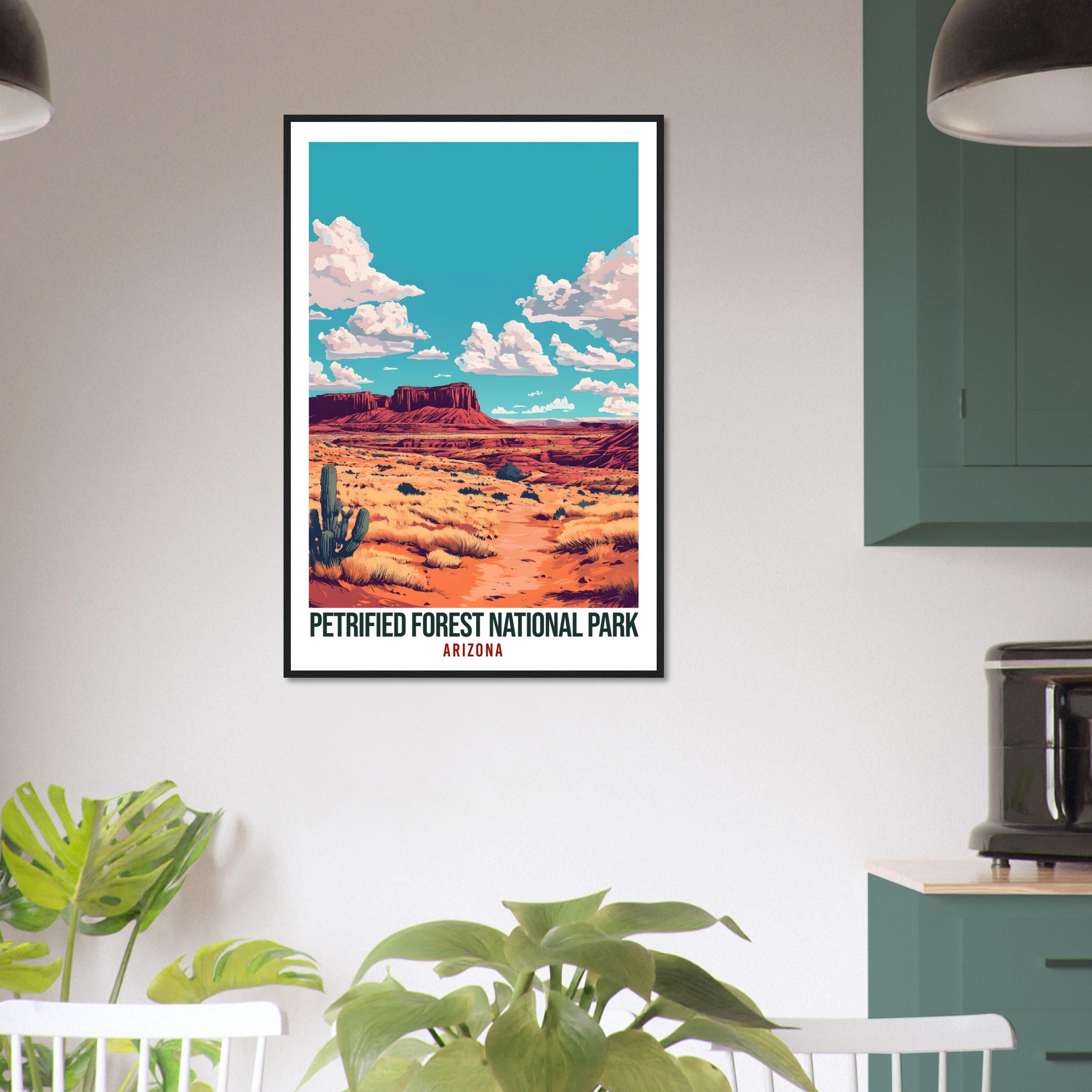 Petrified Forest National Park Arizona USA Travel Print Wall Art Wall Hanging Home Décor Alajuela Gift Travel Art USA Artwork Travel Poster
