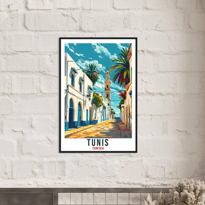 Tunis Tunisia Travel Print Tunis Wall Art Wall Hanging Home Décor Tunis Gift Art Lovers Tunisia Artwork Gift Print African Landmark Poster