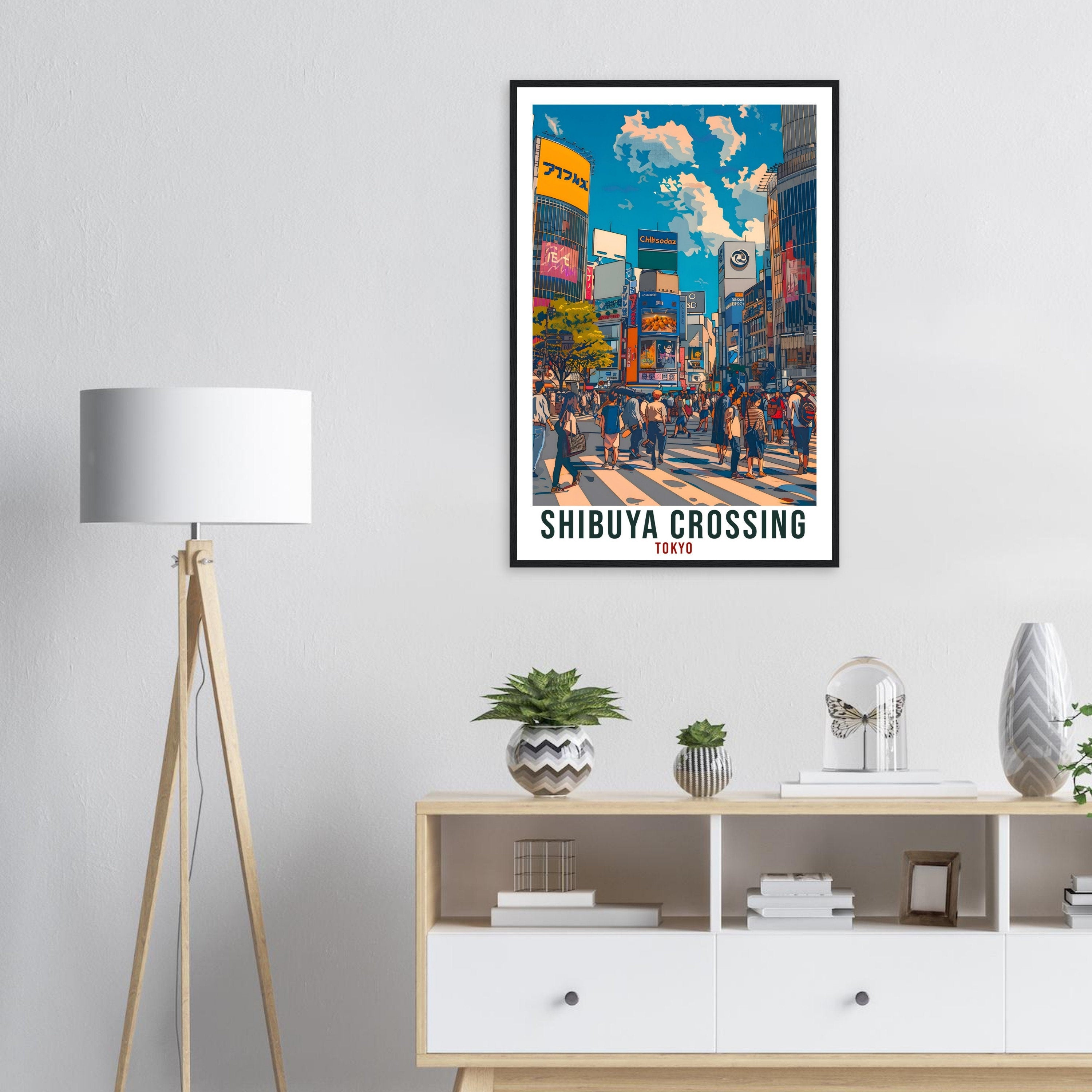 Shibuya Crossing Travel Print Japan Home Decoration Wall Art Gift Wall Hanging Art Lover Japanese Artwork Japan Shibuya Tokyo Travel Poster