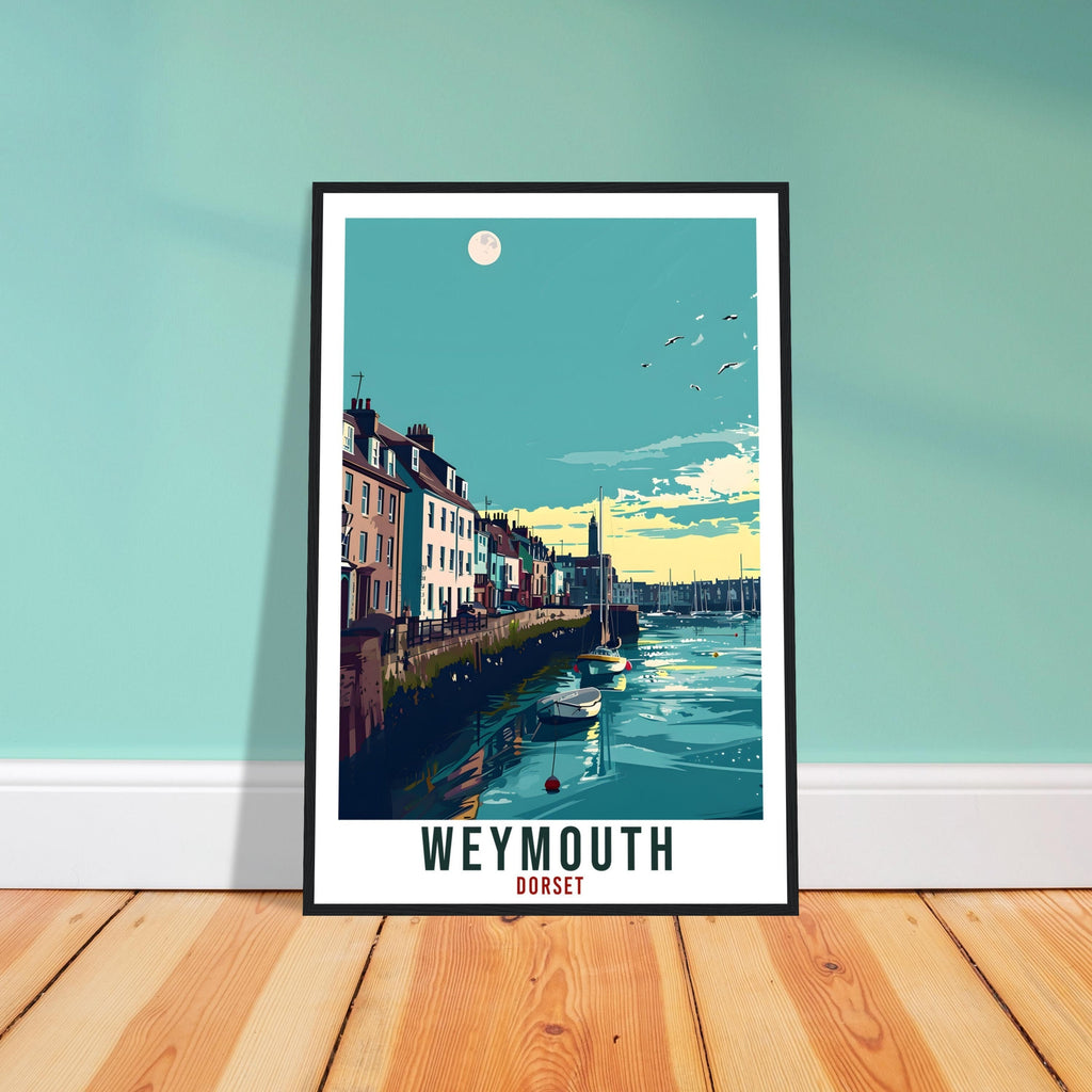Weymouth Travel Print Dorset Wall Art Home Decor Wall Hanging Travel Art Gift Weymouth Travel Poster England Landscape Artwork Art Lover