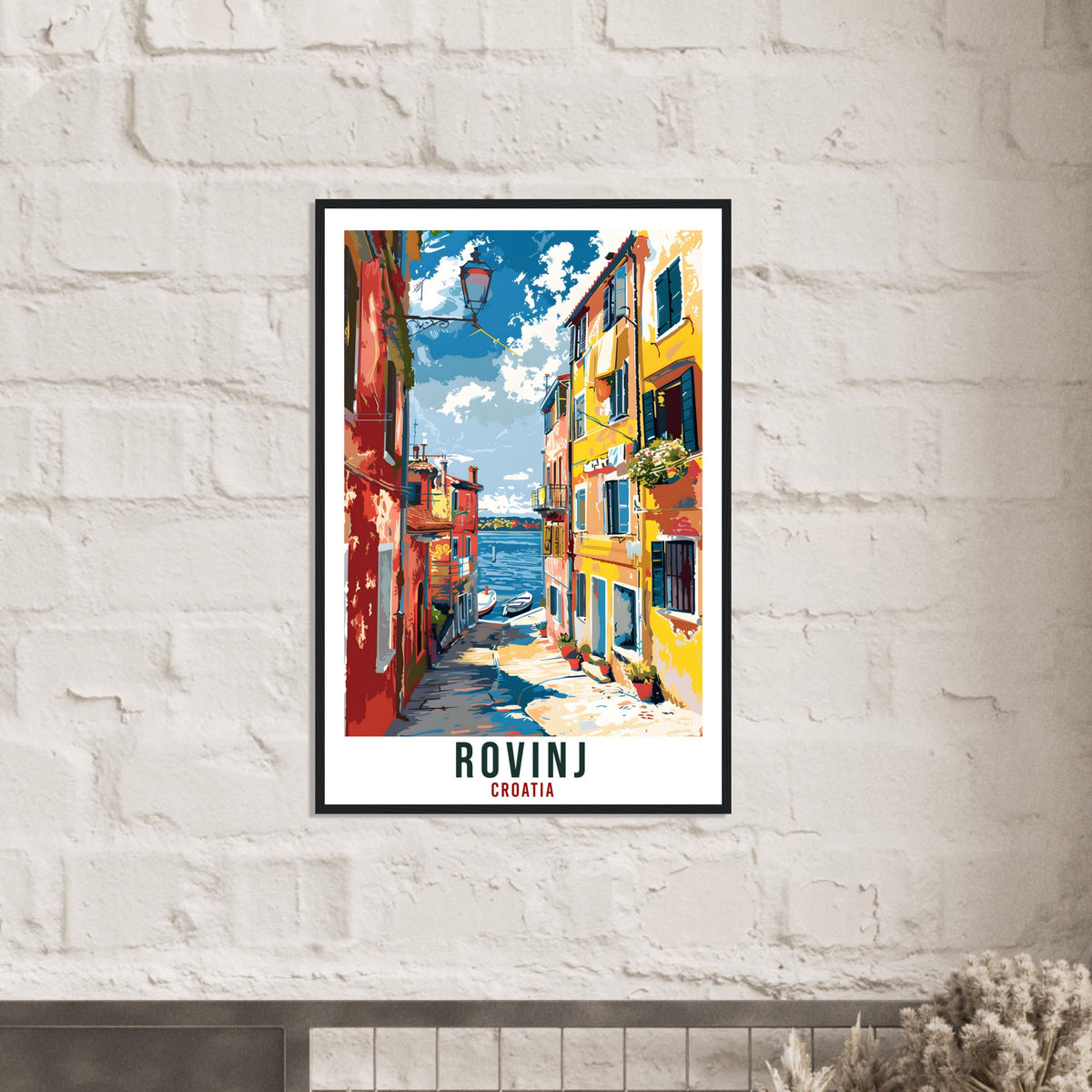 Rovinj Travel Print Croatia Wall Art Wall Hanging Home Décor Rovinj Gift Croatian Landmark Artwork Gift Croatia Rovinj Holiday Travel Poster